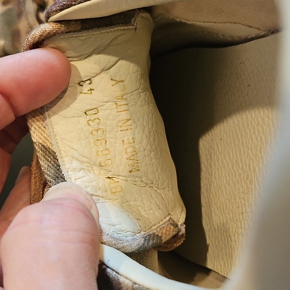 Saint Laurent Tan Brown Camouflage Canvas Men's Sneakers Size 43 [9.5-10] - Picture 14 of 14